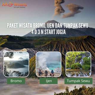 Paket Wisata Bromo, Ijen dan Tumpak Sewu 4 H 3 M Start Kota Jogja