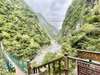 Walk across the Zhuilu Suspension Bridge