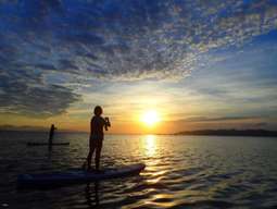 From Ishigaki Island(石垣島) ｜ Sunset SUP(stand up paddle) or canoe in the quiet sea (with pick up and drop off from and to the hotel in the south and free photo data)