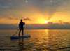 Sunset viewing time while cruising on a SUP [Winter 6:00pm]