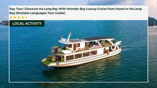 Day Tour | Wonder Bay Luxury Cruise Ha Long Bay: Optional Limousine Transfer (English/Vietnamese/Korean/Chinese/Japanese/Russian Tour Guide)
