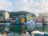 Ngôi nhà màu sắc ở cảng cá Zhengbin