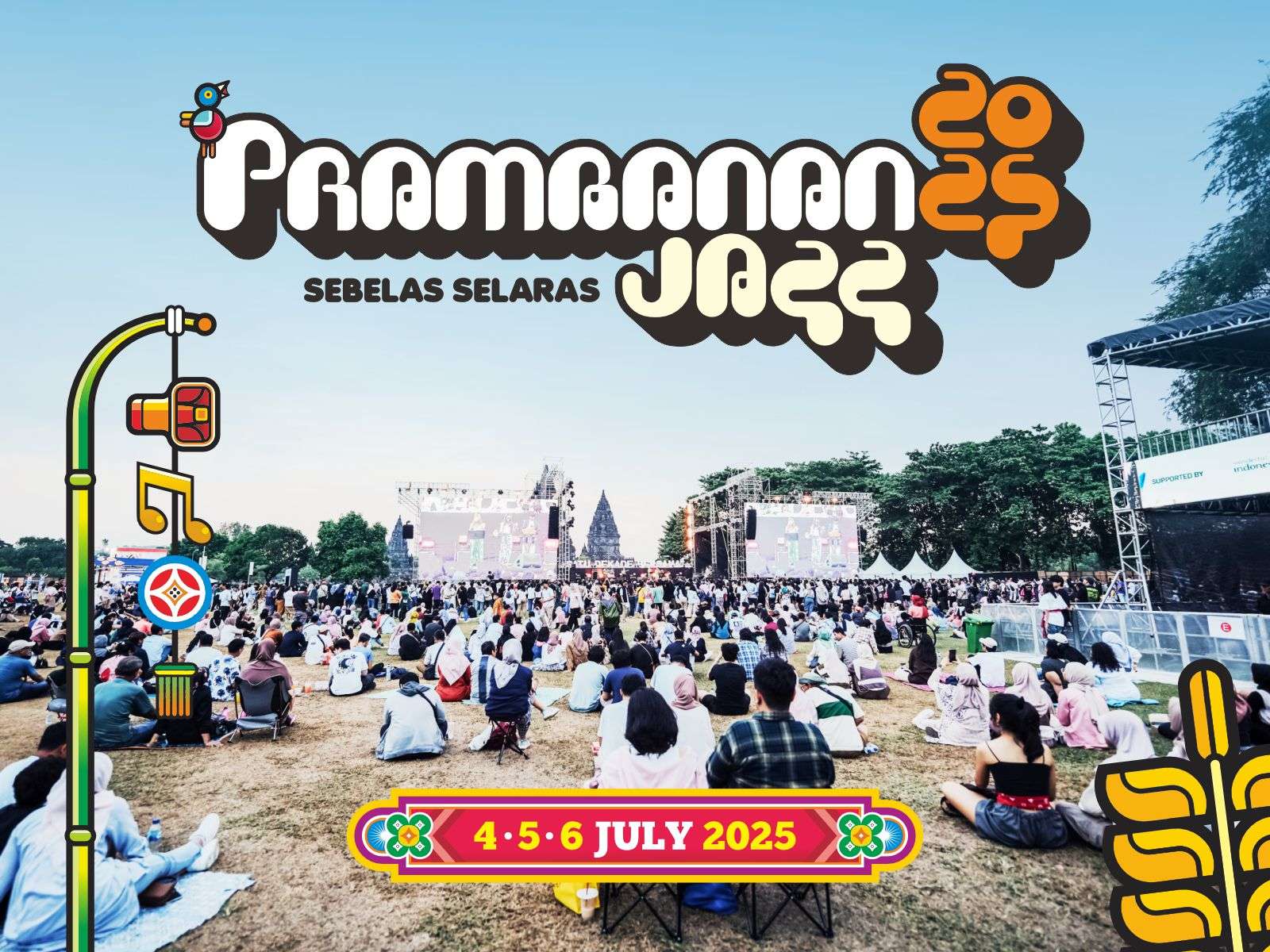 Tiket Prambanan Jazz Festival 2025 - Sebelas Selaras - Harga Promo 2025