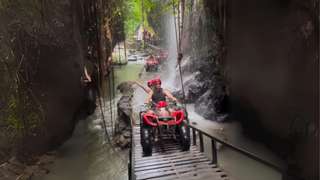 Ubud : Jambe Asri ATV, Goa Barong, 2 Waterfalls, River, Bridge, Rice Fields + Lunch, THB 2,811.58
