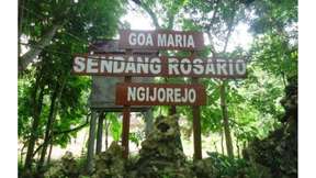 1 Day Spiritual Tour Maria Cave Sendang Rosario Ngijorejo, Maria Tritis Cave, Drini Beach