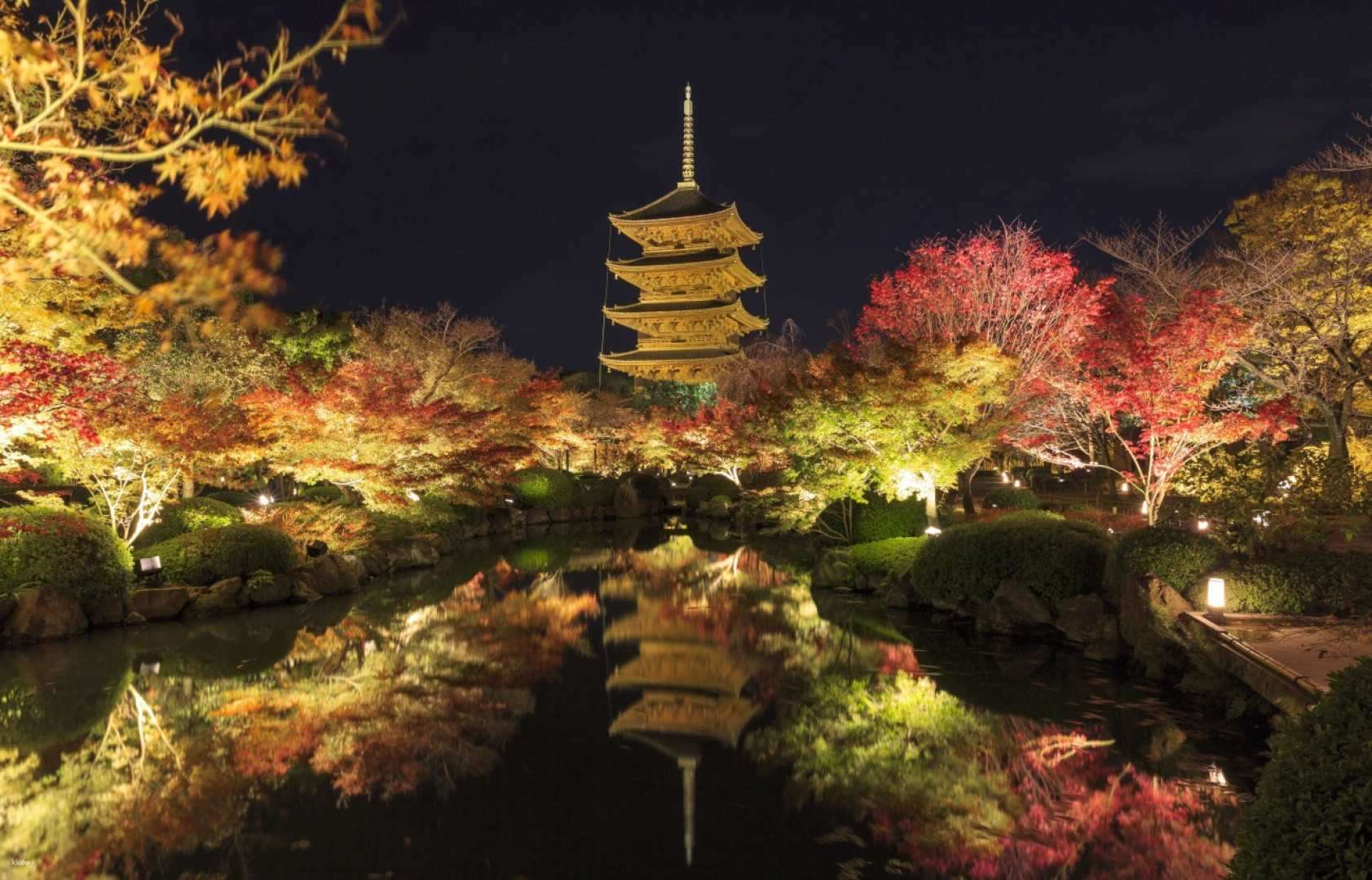 Beli Tiket Kyoto Autumn Night Tour Unryuin of Sennyuji Temple and Toji