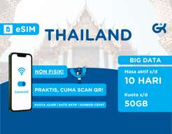 eSIM Thailand Bangkok Big Data | Travel SIM Thailand Kuota Besar