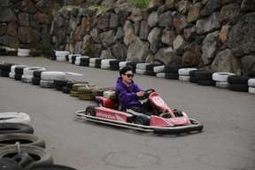 Jeju Go-Kart Experience at Songaksan Mountain