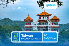 Thẻ SIM 4G Đài Loan của Gohub - Nhận/Giao hàng tại Việt Nam
