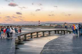 ทัวร์ชมพื้นที่ชุ่มน้ำเกาเหม่ย (Gaomei Wetlands) ชมพระอาทิตย์ตกดิน ออกเดินทางจากไถจง: เที่ยวหมู่บ้านสายรุ้งและชิมไอศกรีมมิยาฮาระ | ไต้หวัน | แพ็คเกจเสริมตั๋วรถไฟความเร็วสูงไต้หวันลด 25%