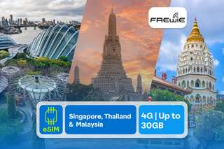 eSIM for Singapore, Thailand & Malaysia by Frewie