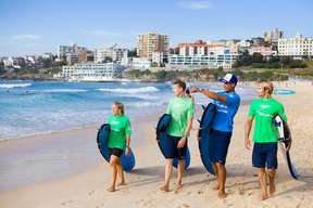 Beginner surf lesson at Bondi Beach