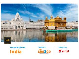 4G eSIM for India by Sim2Go