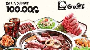 คูปองเงินสดร้านอาหารบาร์บีคิวเกาหลี GoGi House ของเวียดนาม