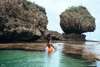 Visit the famous Magpupungko Rock Pools on the east side of the island