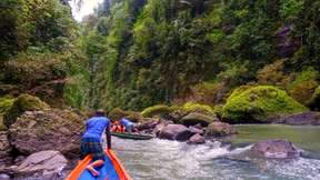 ทัวร์น้ำตกปักซันจานแบบร่วมหนึ่งวัน: นั่งรถเข็น & พายเรือแคนูพร้อมอาหารกลางวัน | ฟิลิปปินส์