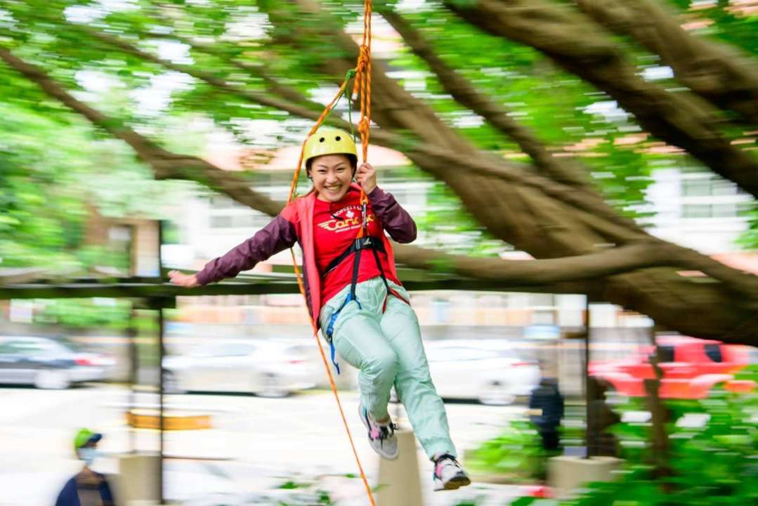 Buy [Outdoor Exploration Activities] Tree Climbing Experience in Taipei  Hakka Culture Theme Park｜Groups in small groups Tickets April 2024