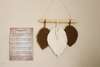 Macrame leaves wall hanging