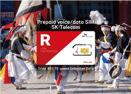 SK Telecom Voice & Unlimited Data SIM Card