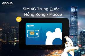 4G SIM Card for China, Hong Kong & Macau by GoHub - Pickup/Delivery in Vietnam