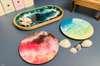 Epoxy Resin Tray with Double Coasters
