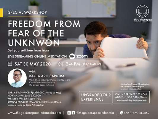 Special Workshop Wfh Detox Freedom From Fear Of The Unknown Online Class Quick Easy Booking With Traveloka Your Lifestyle Superapp Special Workshop Wfh Detox Freedom From Fear Of The Unknown Online Class Quick Easy Booking With Traveloka Your Lifestyle Superapp