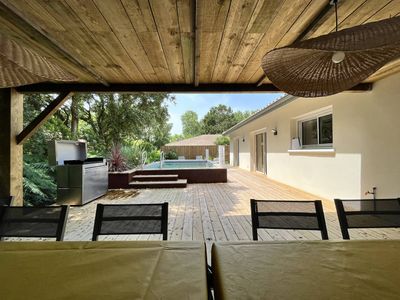 Location de vacances en villa pour 8 personnes à Vieux Boucau(40) avec piscine