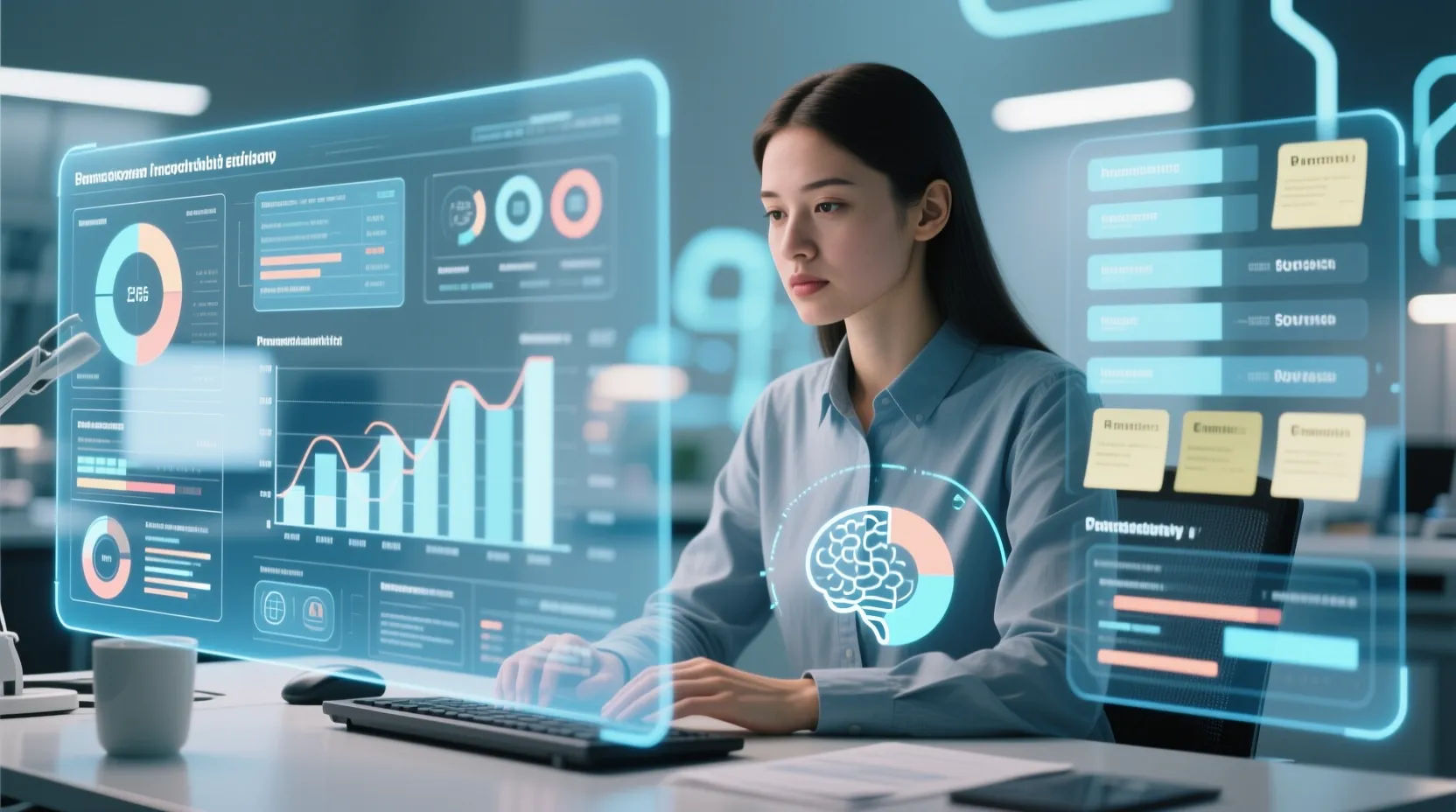 Imagen que representa la optimización de la memoria de trabajo y la productividad