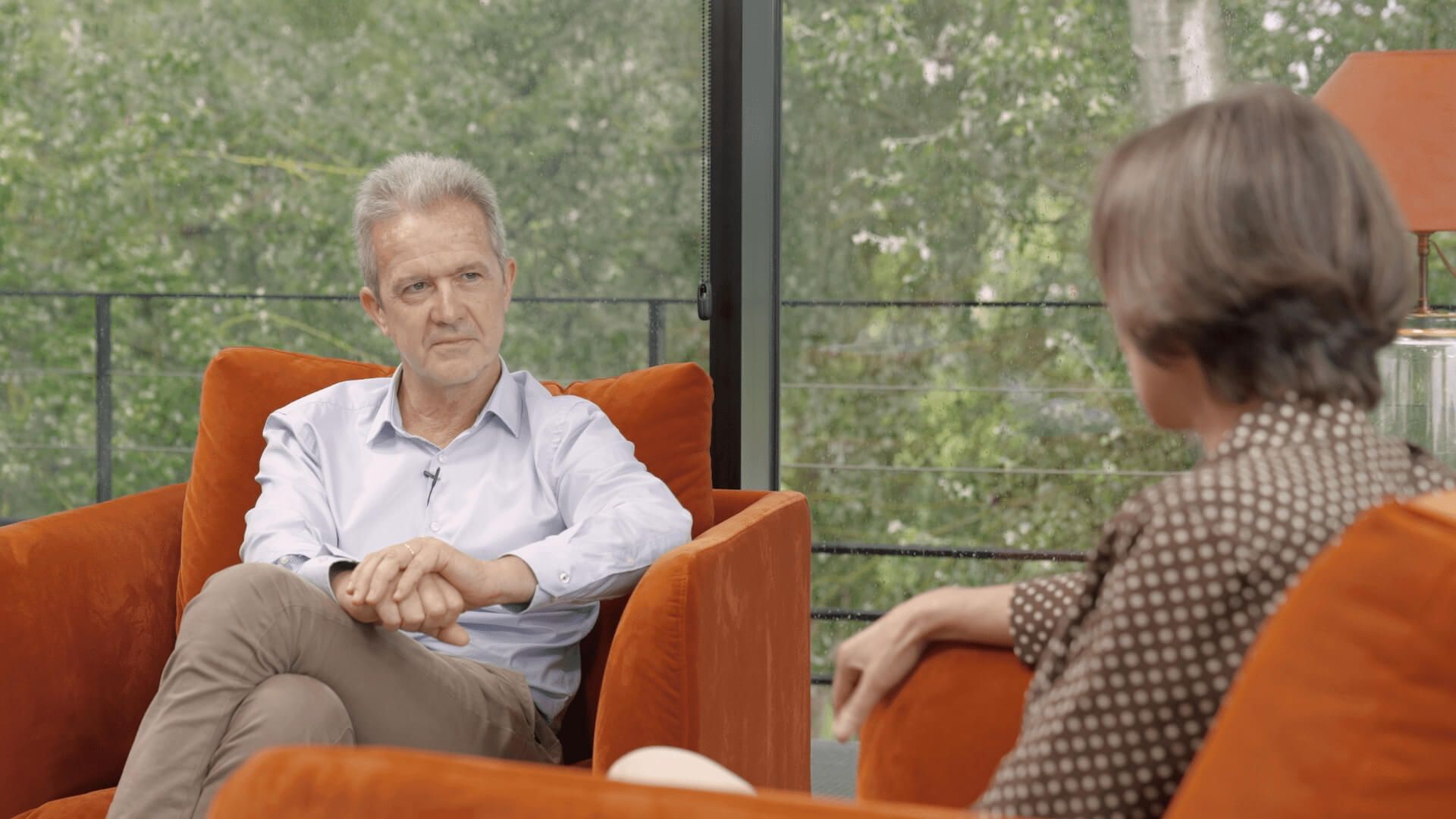 Hervé Dantan, Cellar Master Maison Lanson Champagne in Twins office