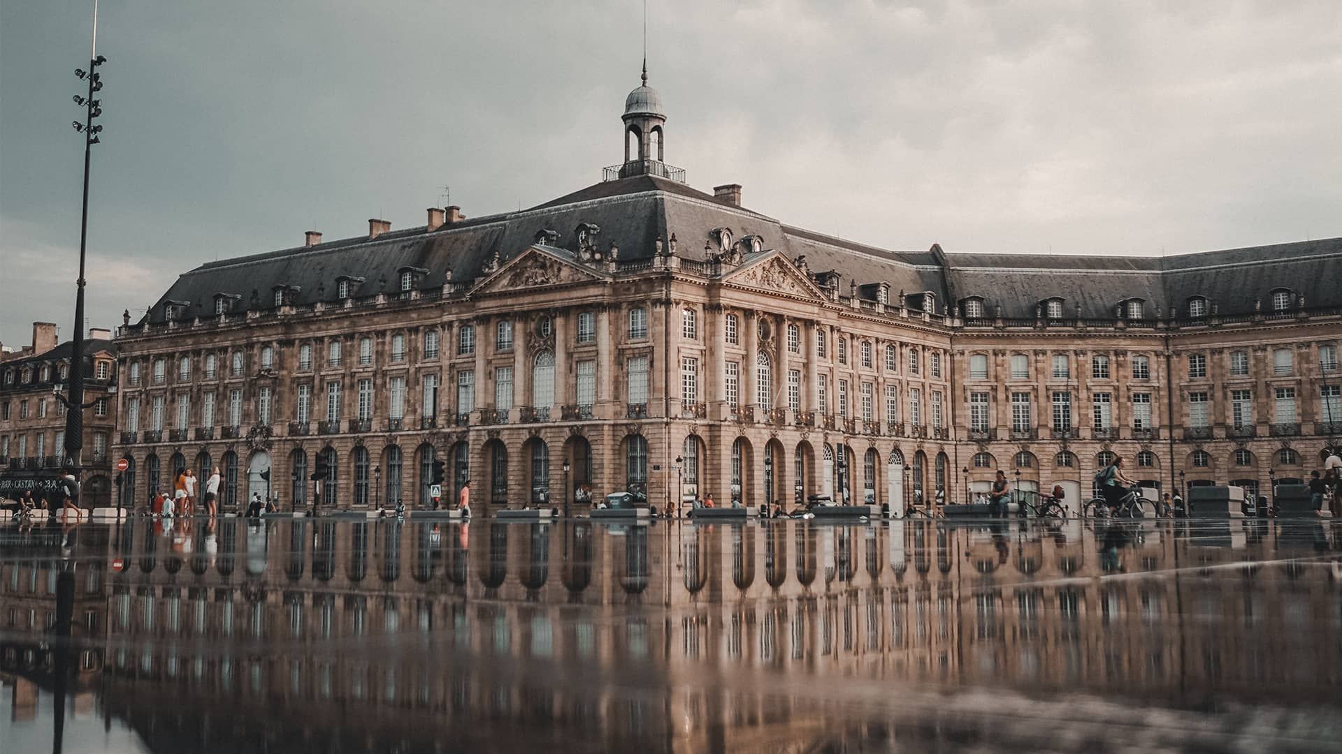 Miroir d'eau à Bordeaux