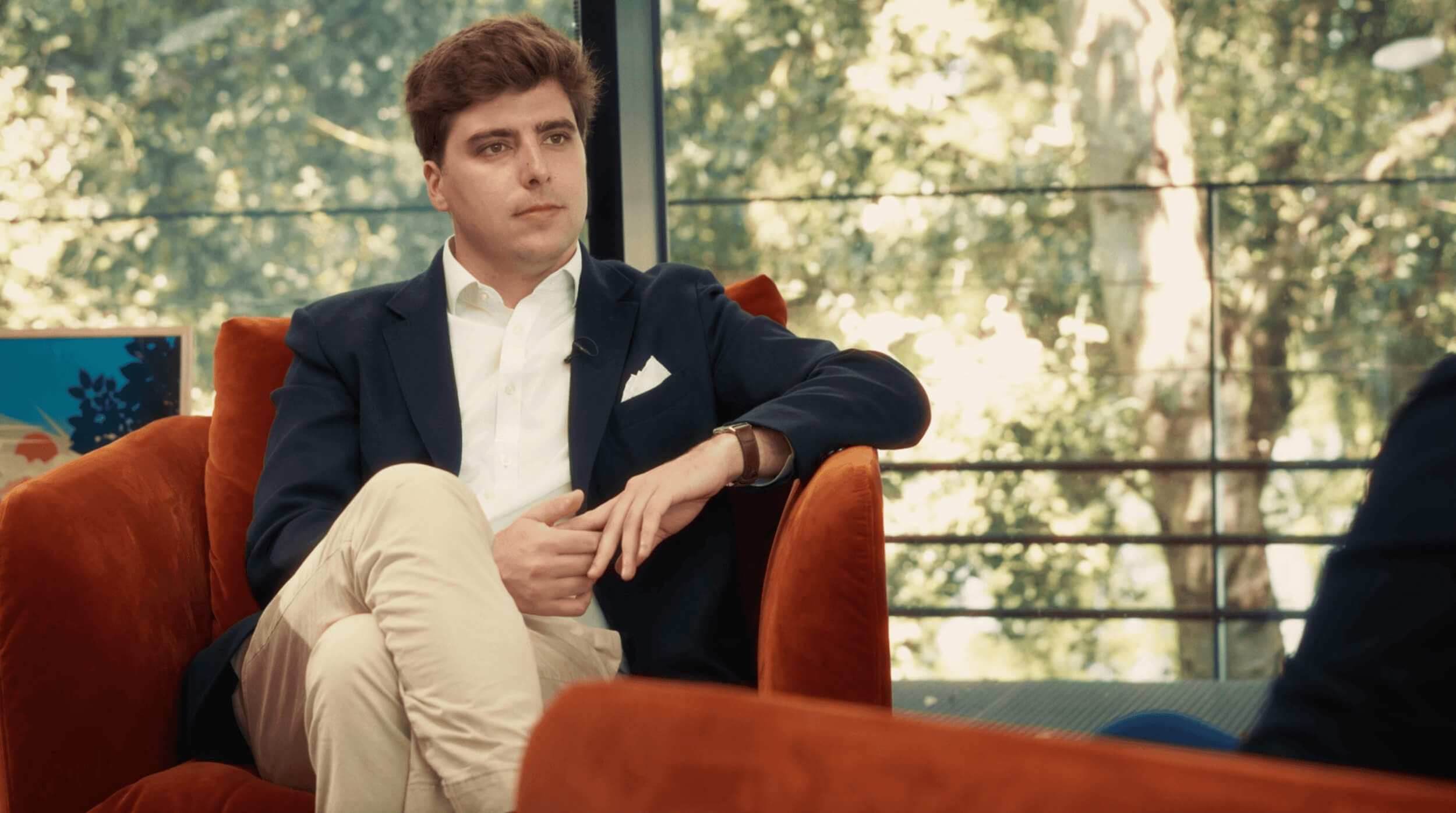 Noé Tesseron, owner and Sales Director of the family’s estates, in Twins office