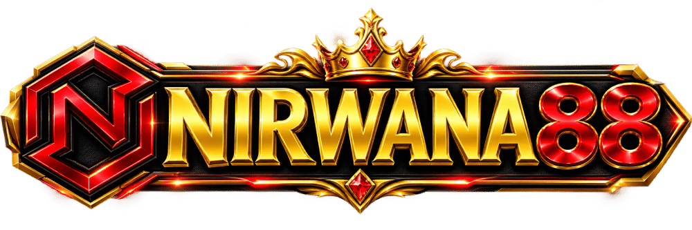 Logo NIRWANA88 modern dengan aksen kilat