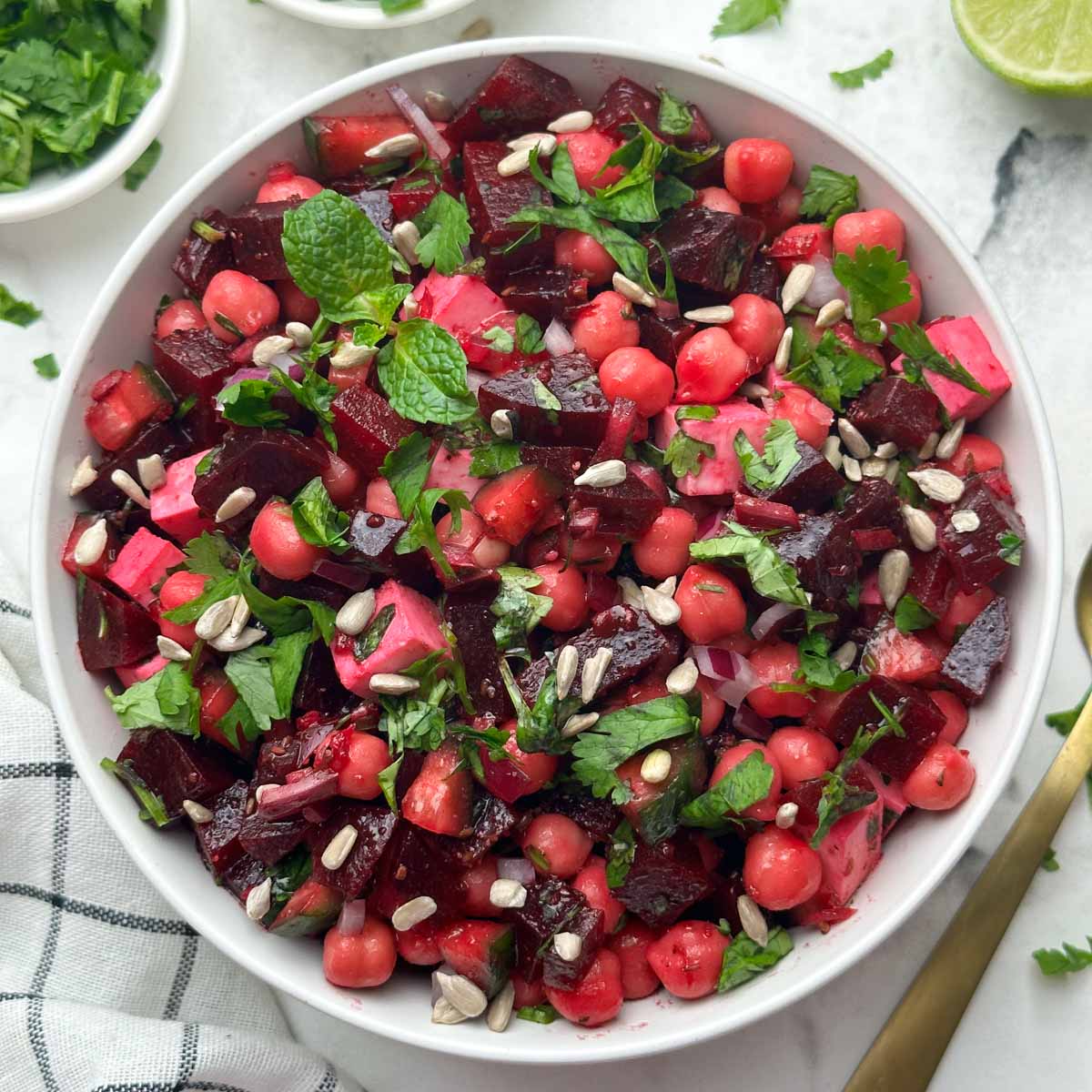 Chickpea Beetroot Salad