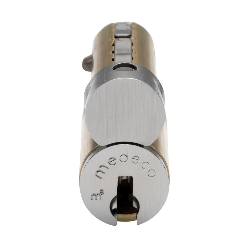 Medeco Cilindro expendedor de alta seguridad y manija estándar en T, perno  de resorte con 1 llave (llave similar)