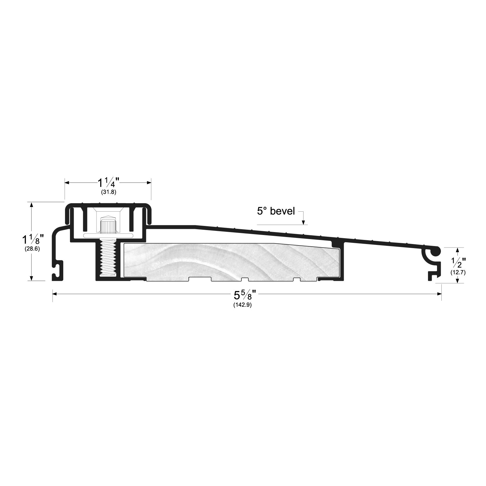 Endura Z-Series Adjustable Inswing ZAI Door Sill 2/8