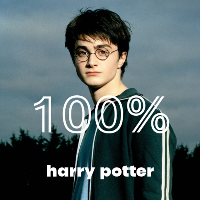 100% Harry Potter. Wait, what’s that playing?