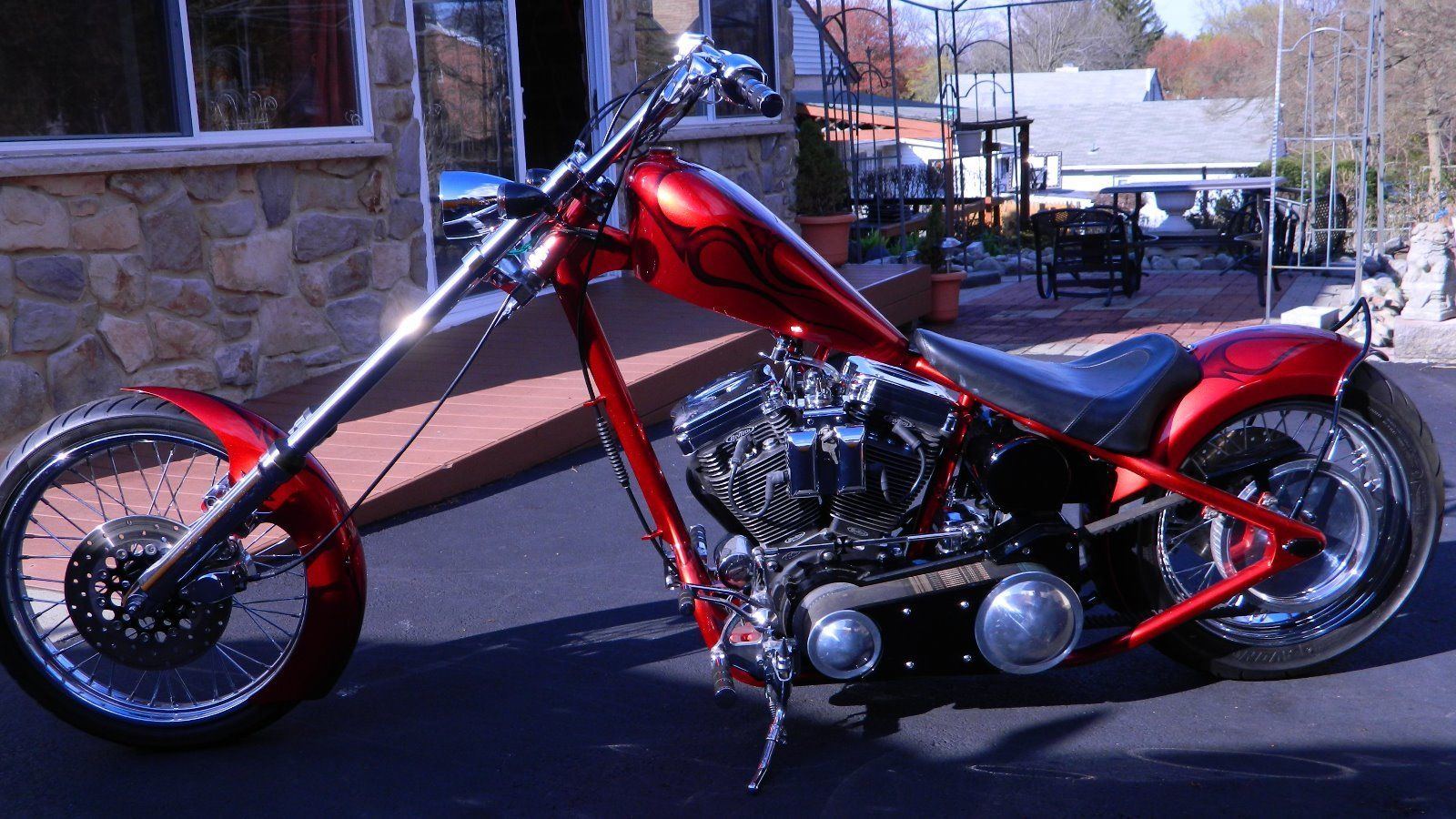 harley chopper front end