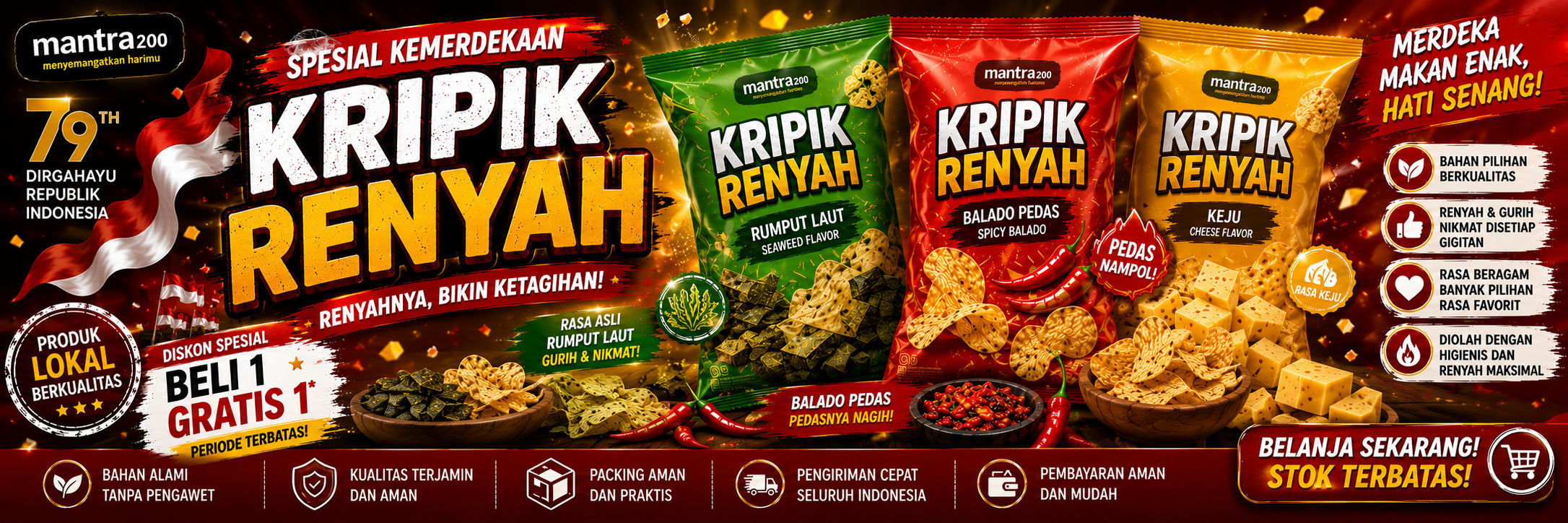 Banner Promo Kripik Renyah