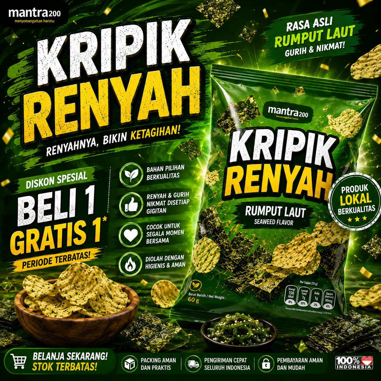 Kripik Renyah Keju