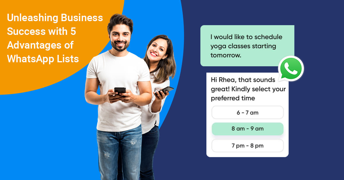 Unleashing Business Success with 5 Advantages of WhatsApp Lists