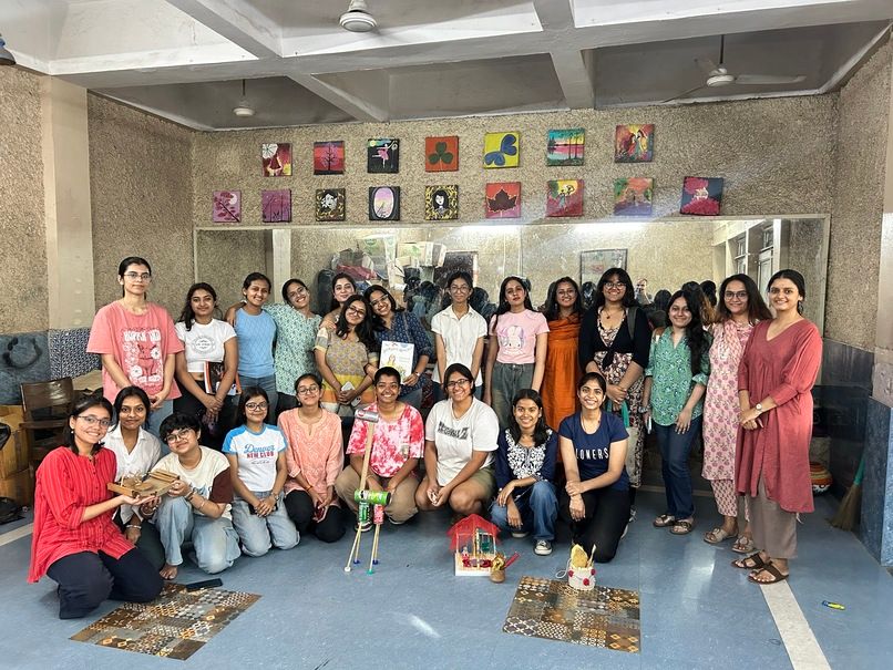 With the students after the workshop