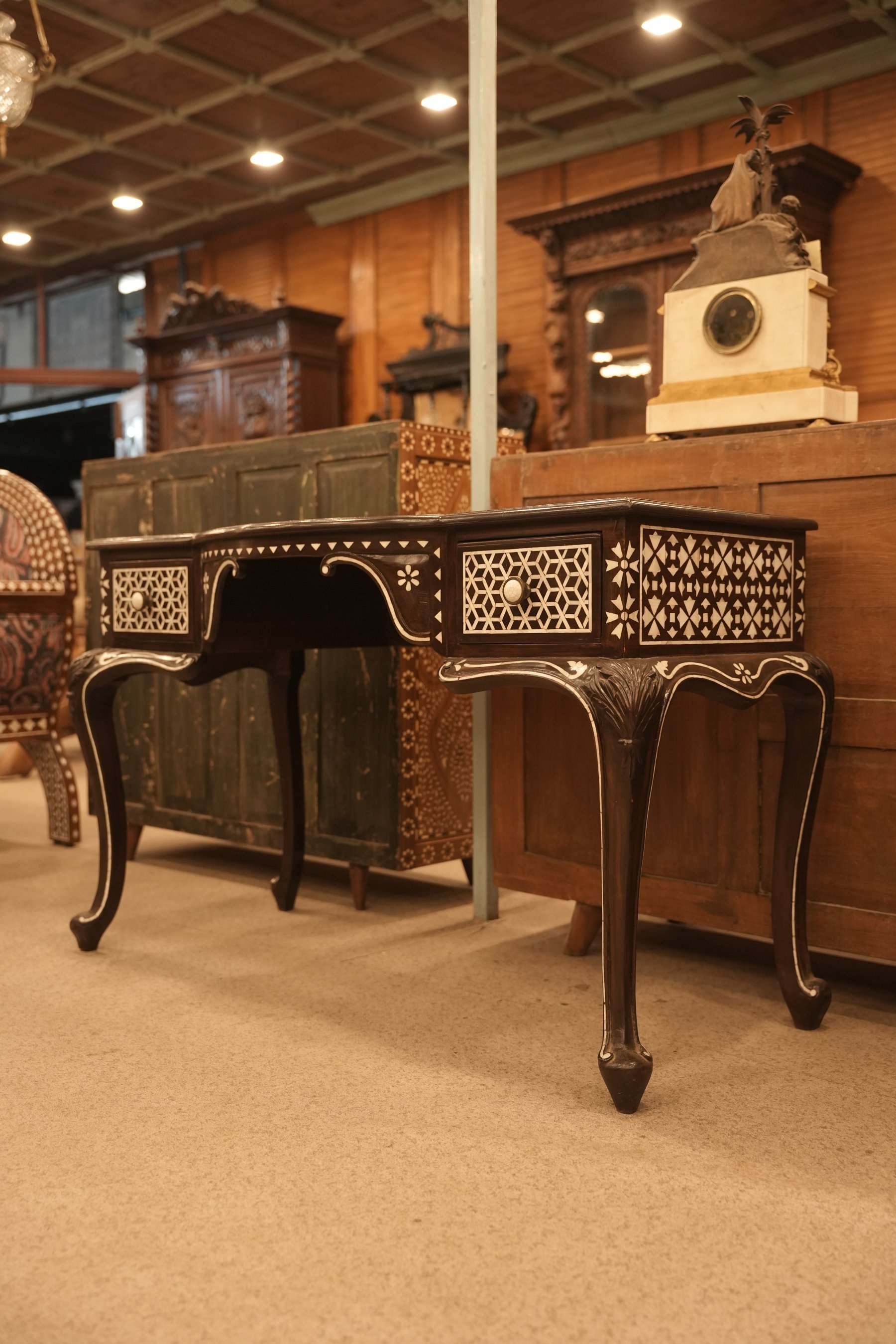 Black Anglo-Indian Console Table view 4