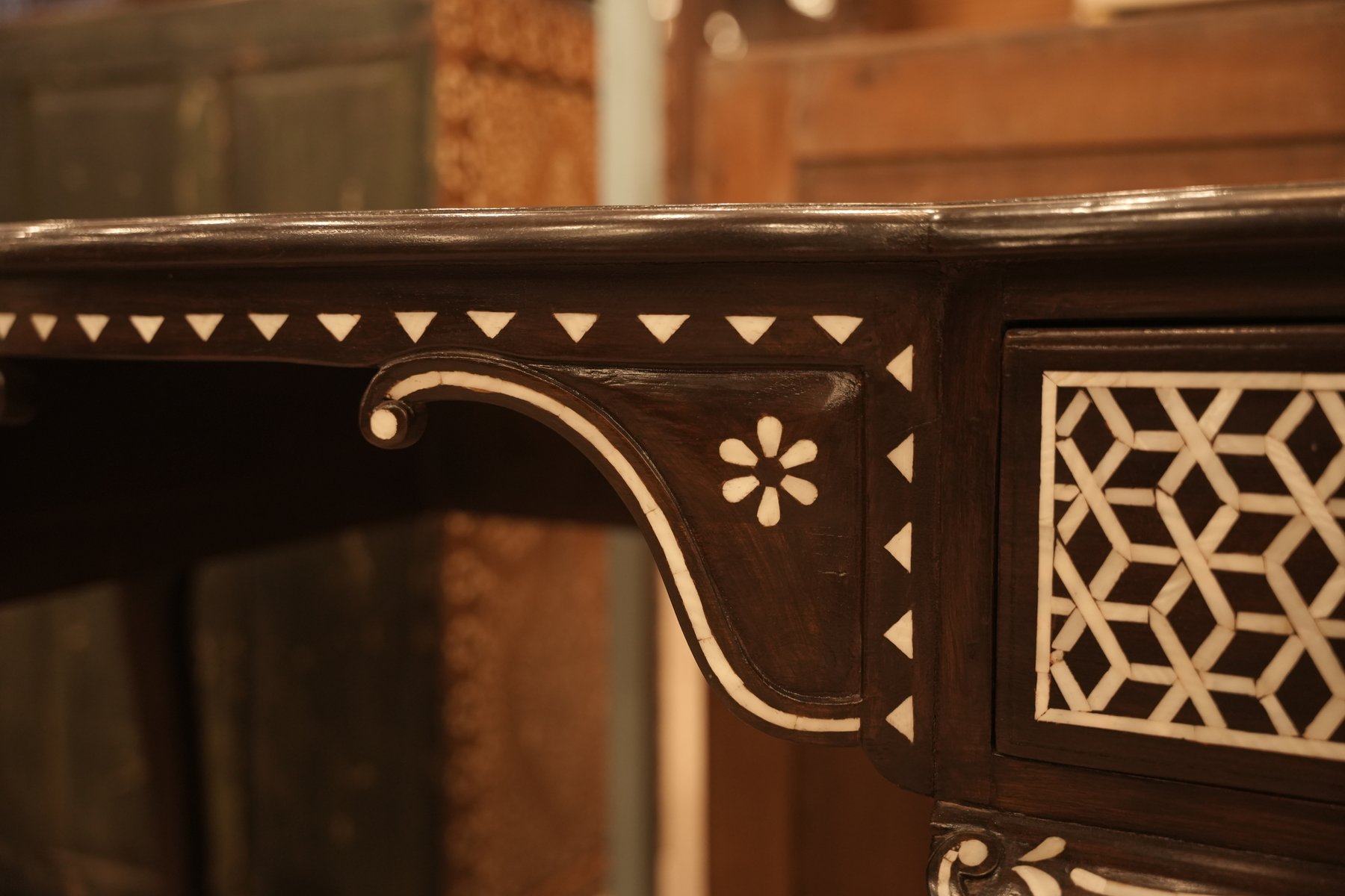 Black Anglo-Indian Console Table view 2