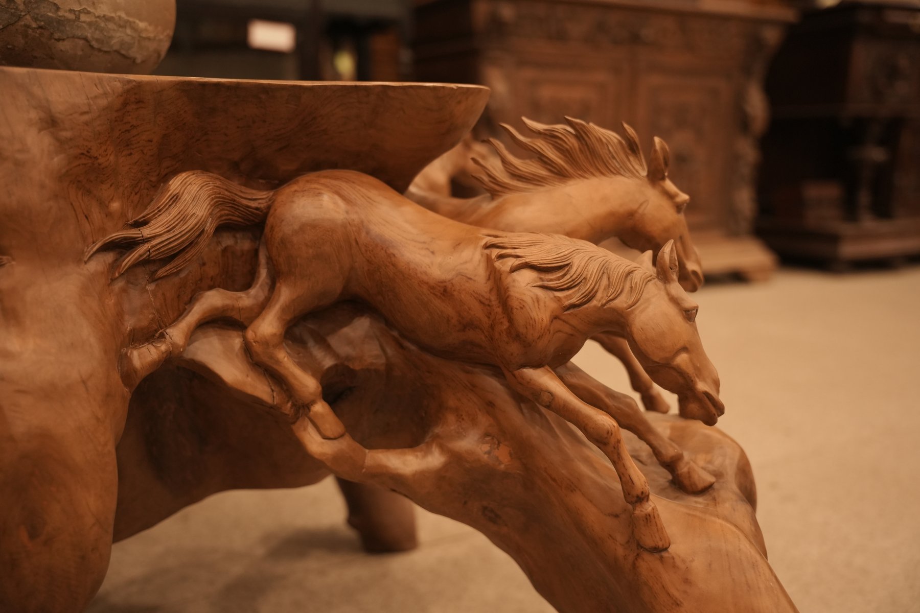 Root Wood Horse Coffee Table view 3