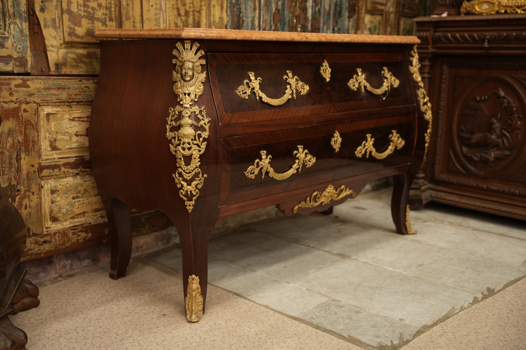 Louis XV Bombe Commode view 2