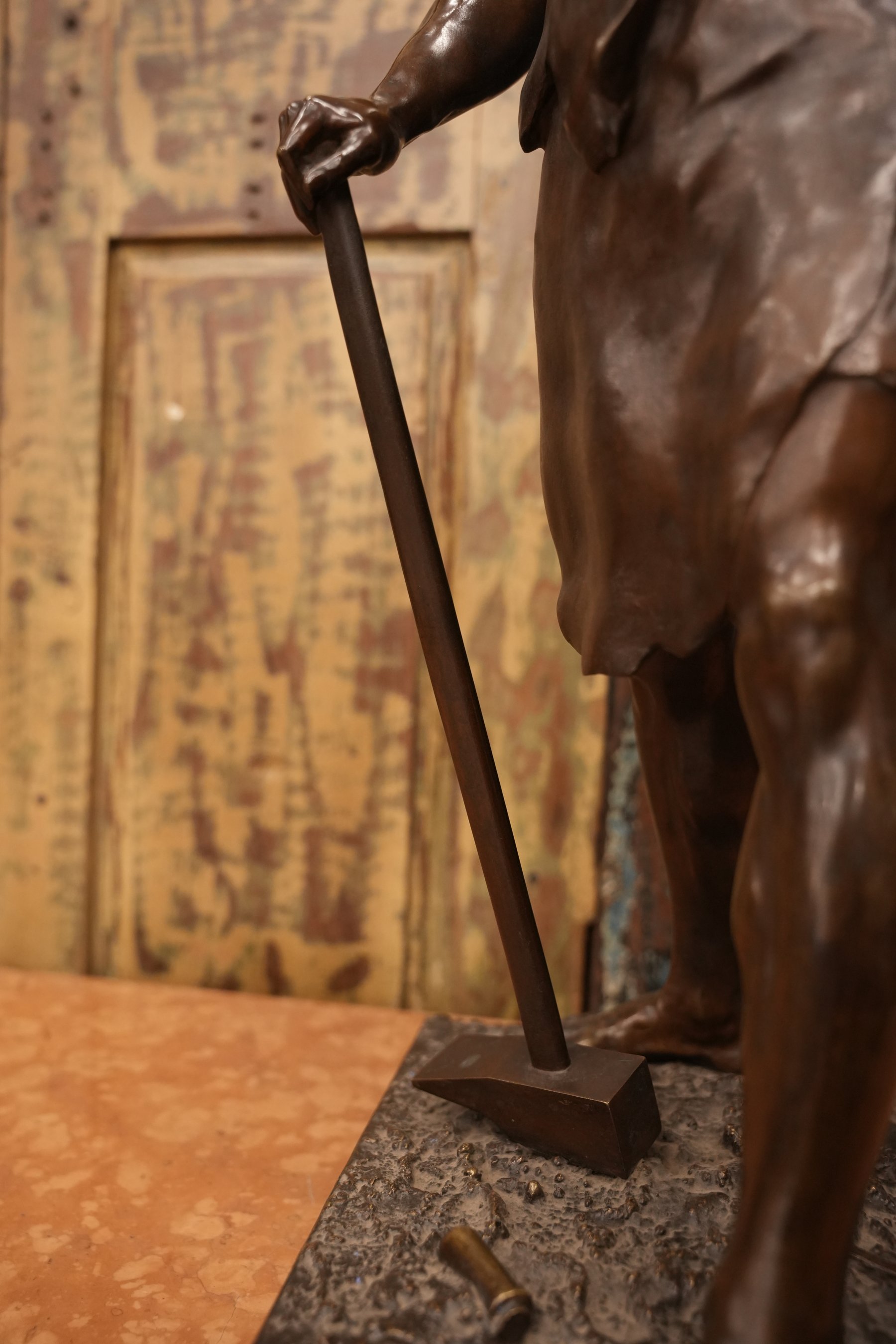 Pax et Labor by Emile Louis Picault - an elegant bronze sculpture symbolizing peace, labor, strength, and artistic mastery.