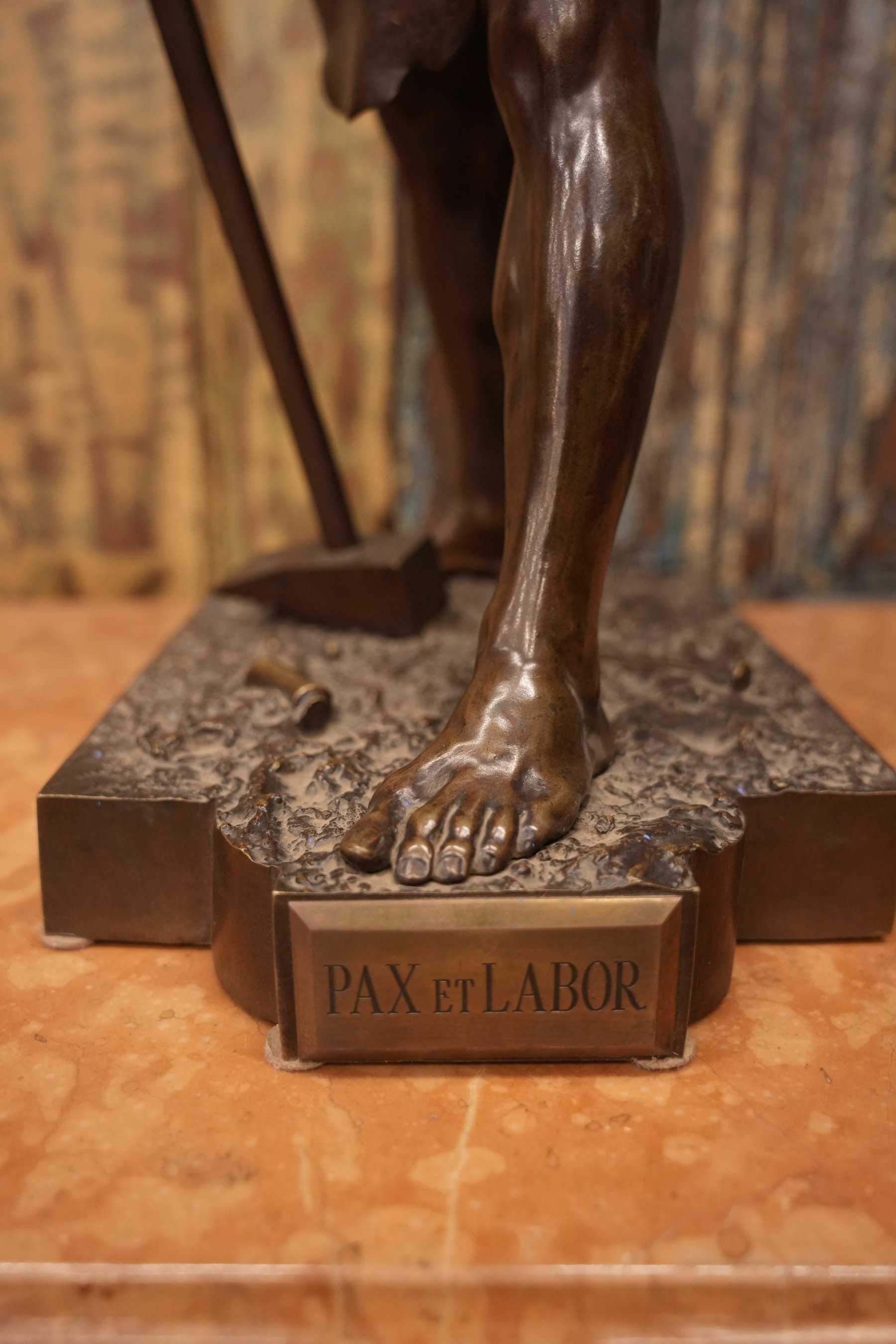 Pax Et Labor Bronze Sculpture view 3
