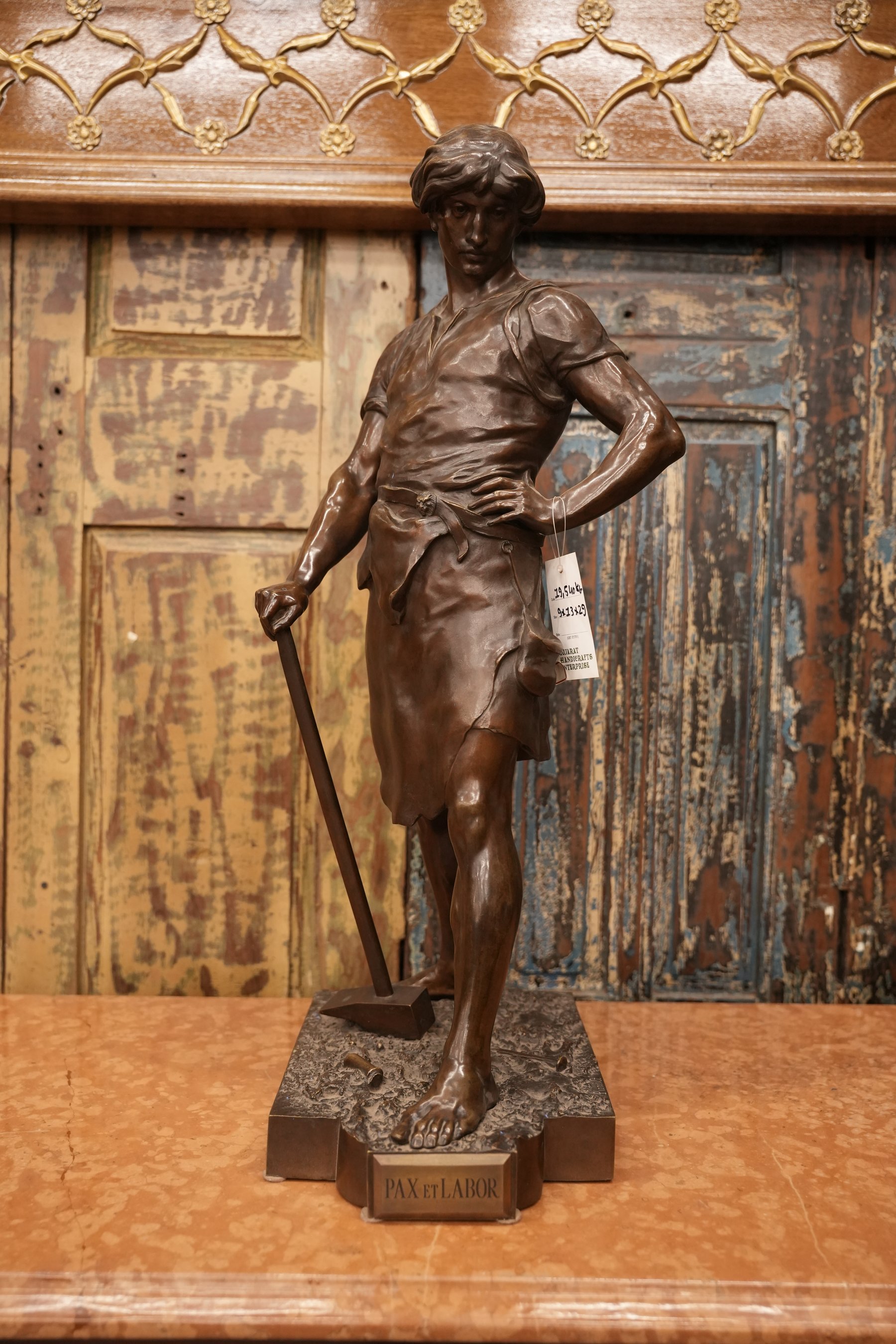 Pax Et Labor Bronze Sculpture view 6