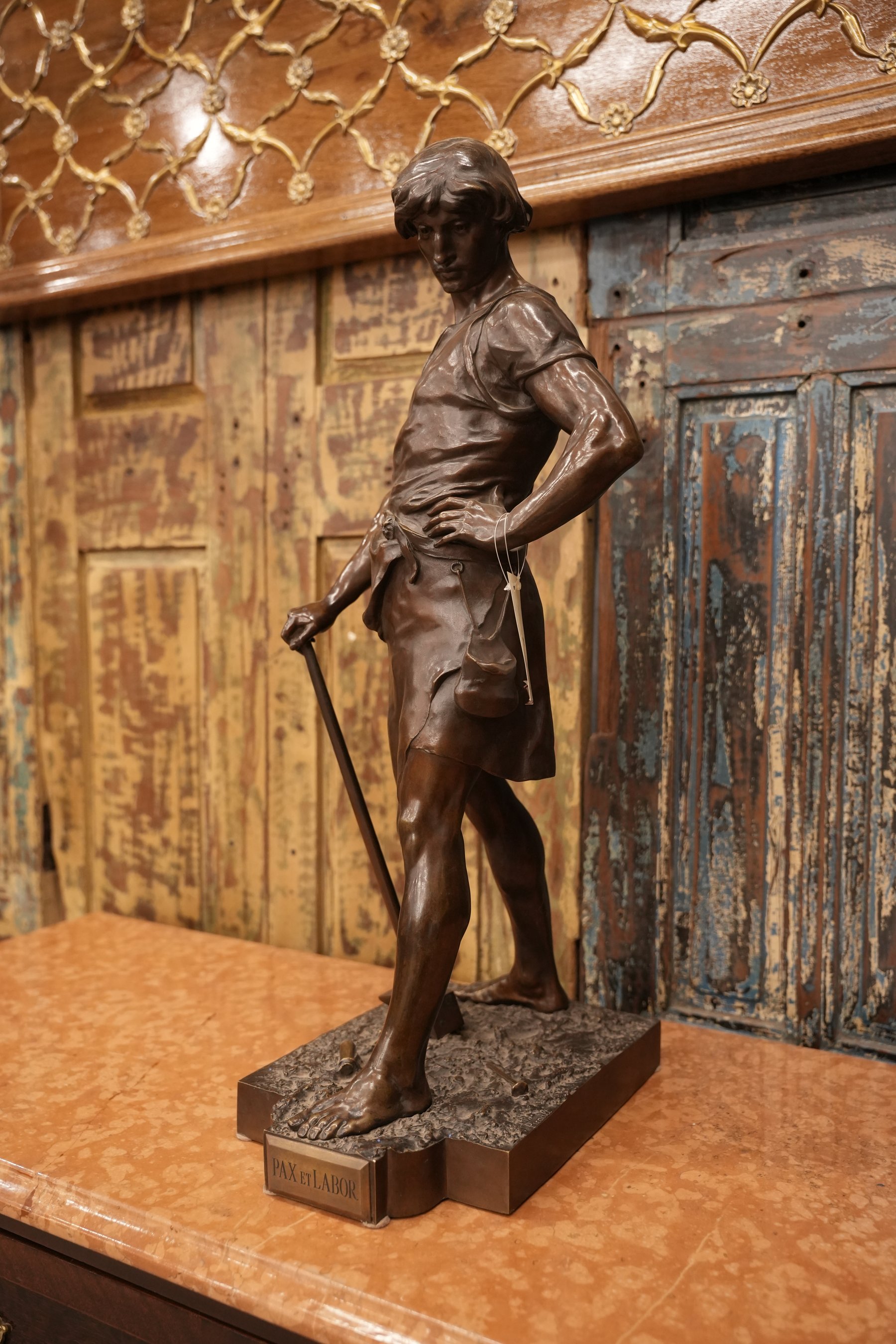 Pax Et Labor Bronze Sculpture view 5