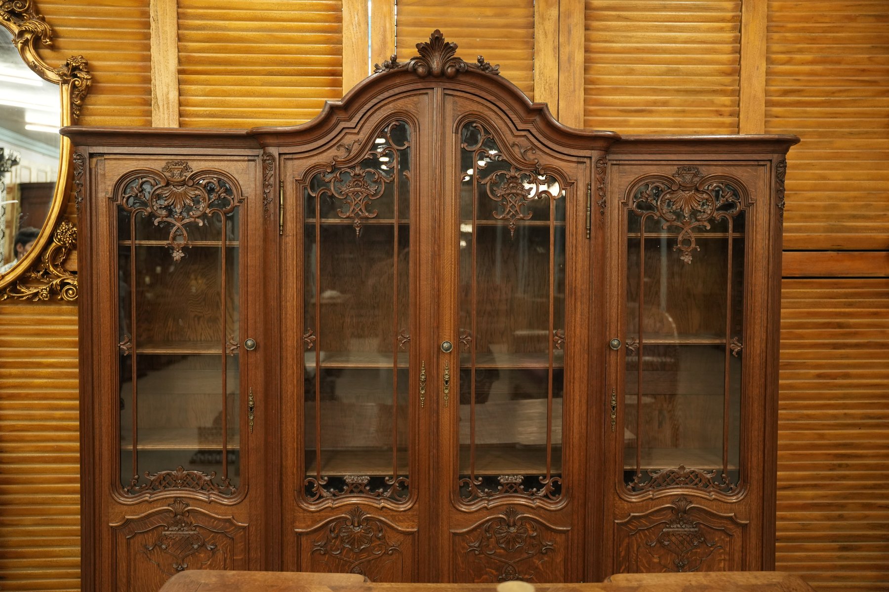 Louis XV Liege-Style Bookcase Vitrine view 5